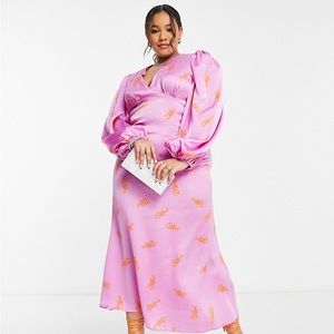 Never Fully Dressed Purple Lobster Print Dress Size 18